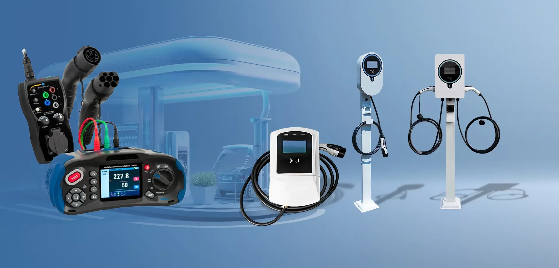ELEKTRİKLİ ARAÇ AC ŞARJ İSTASYON TESTLERİ