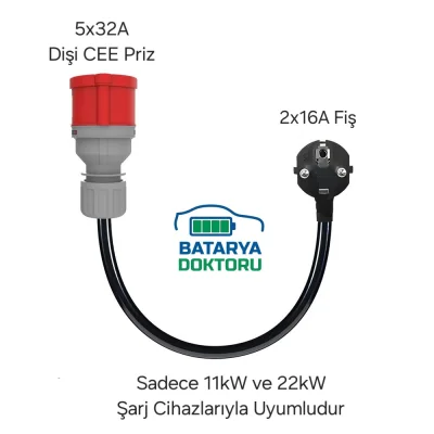 ADAPTOR KABLO-EV TİPİ (11/22kW)