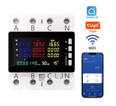 3 FAZ WIFI ENERJI IZLEME VE KORUMA CİHAZI