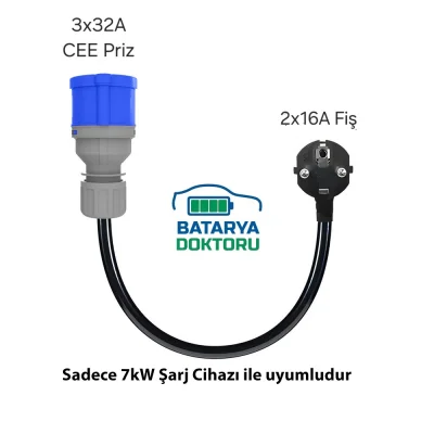 ADAPTOR KABLO-EV TİPİ (7kW)