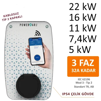 POWERSARJ 22KW SARJ ISTASYONU