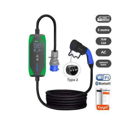 TRUWATT 7kW 32A Monofaz Tip-2 ŞARJ ÜNİTESİ