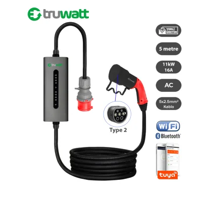 TRUWATT 11kW 16A Trifaz Tip-2 ŞARJ ÜNİTESİ